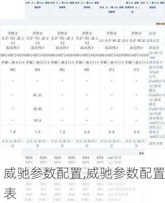 威驰参数配置,威驰参数配置表