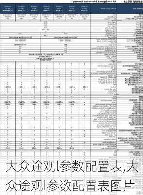 大众途观l参数配置表,大众途观l参数配置表图片