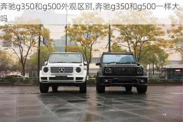 奔驰g350和g500外观区别,奔驰g350和g500一样大吗