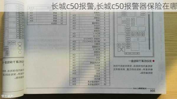 长城c50报警,长城c50报警器保险在哪