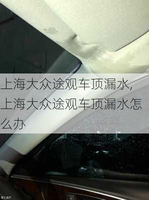 上海大众途观车顶漏水,上海大众途观车顶漏水怎么办