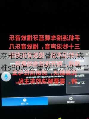 森雅s80怎么播放音乐,森雅s80怎么播放音乐没声音