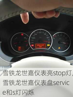 雪铁龙世嘉仪表亮stop灯,雪铁龙世嘉仪表盘service和s灯闪烁