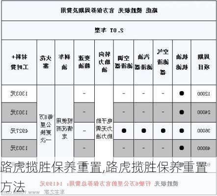 路虎揽胜保养重置,路虎揽胜保养重置方法