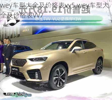 wey车型大全及价格表vv5,wey车型大全及价格表VV7