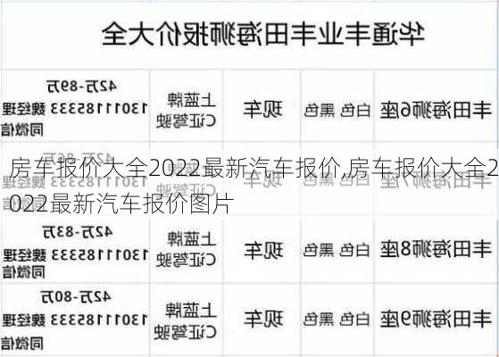 房车报价大全2022最新汽车报价,房车报价大全2022最新汽车报价图片