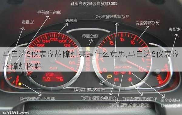 马自达6仪表盘故障灯亮是什么意思,马自达6仪表盘故障灯图解