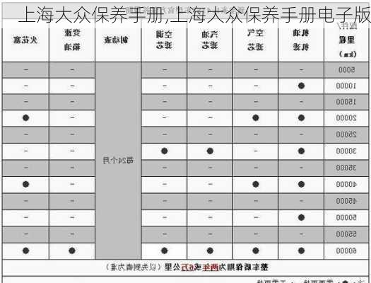 上海大众保养手册,上海大众保养手册电子版