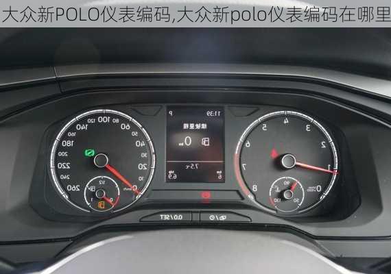 大众新POLO仪表编码,大众新polo仪表编码在哪里