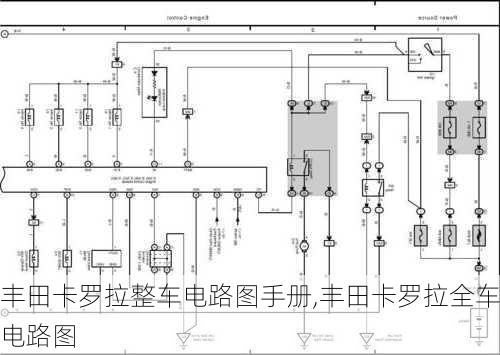 丰田卡罗拉整车电路图手册,丰田卡罗拉全车电路图