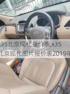 x35北京现代报价表,x35北京现代图片报价表2019年