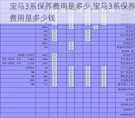 宝马3系保养费用是多少,宝马3系保养费用是多少钱