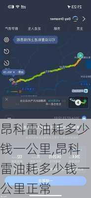 昂科雷油耗多少钱一公里,昂科雷油耗多少钱一公里正常