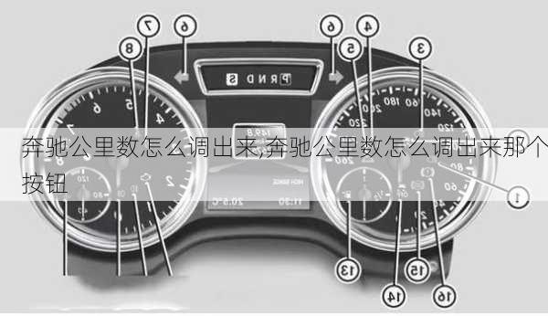 奔驰公里数怎么调出来,奔驰公里数怎么调出来那个按钮