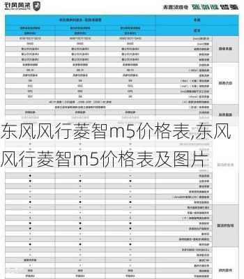 东风风行菱智m5价格表,东风风行菱智m5价格表及图片