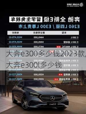 大奔e300多少钱2023款,大奔e300l多少钱